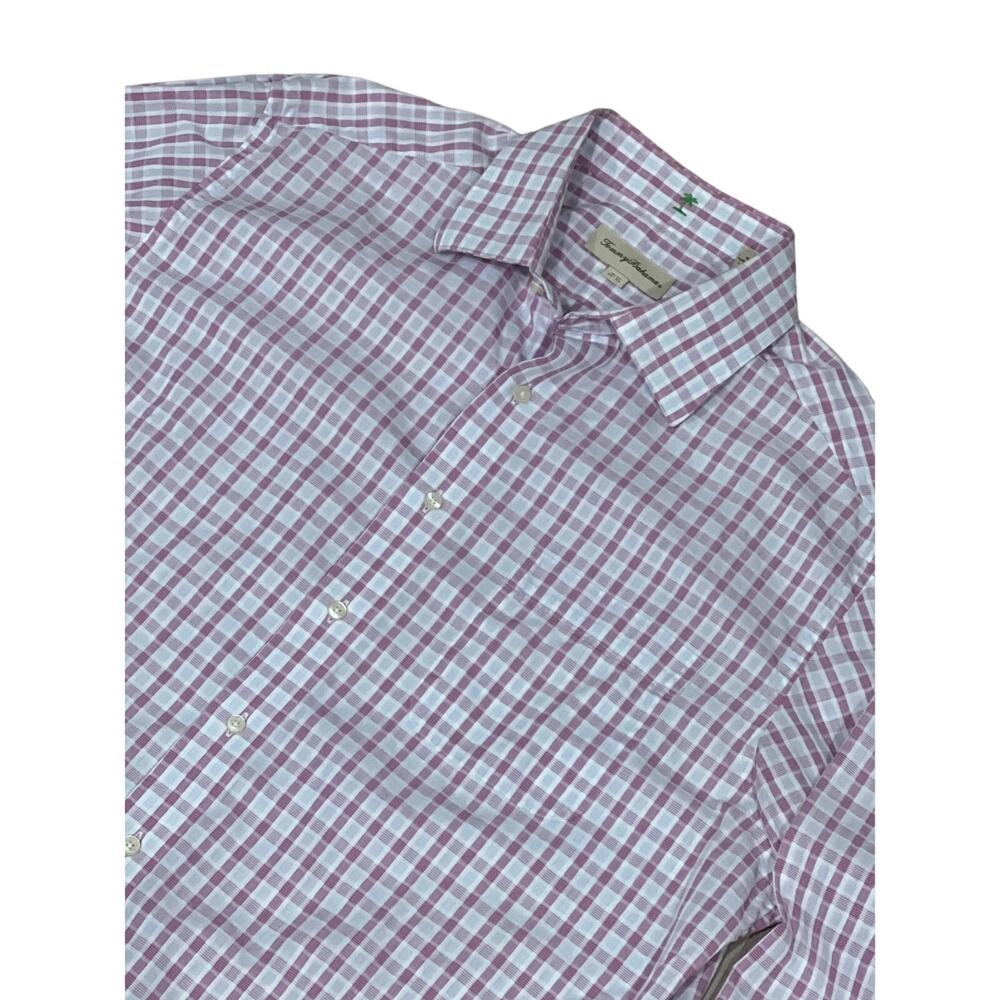 Tommy‎ Bahama 100% cotton button down, pink, 16.5 32-33, 944V